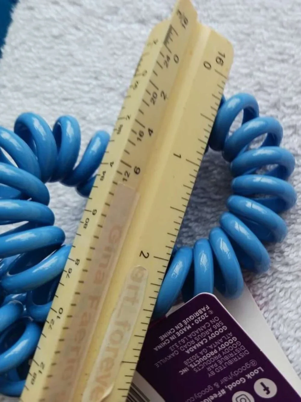 3 Goody XL Jelly Bands Spiral Dentless Crease Free Hair Band Ponytail Holders